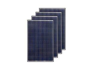 los paneles solares policristalinos de 260w picovoltio que cargan el hotel de la batería 24v calientan el circuito de agua