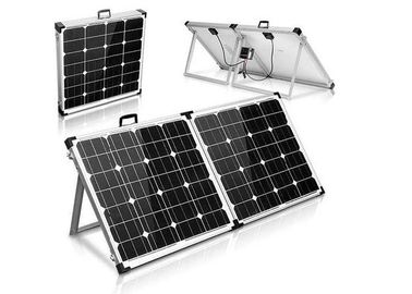 Marco de aluminio resistente portátil negro y pierna de los paneles solares de la maleta