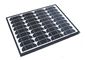 Los paneles solares monocristalinos del marco negro de 60 vatios para el cargador de batería 12v de la rejilla