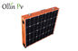 Color anaranjado que dobla los paneles solares portátiles para la instalación fácil que acampa
