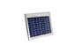 Marco de aluminio de la célula solar del panel solar de 10 vatios que carga para la luz que acampa solar