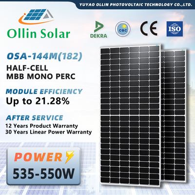 célula solar monocristalina 182m m 10bb mono 560W del panel 144 del módulo 560W