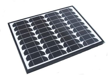 Los paneles solares monocristalinos del marco negro de 60 vatios para el cargador de batería 12v de la rejilla