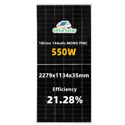 comprar el panel monocristalino 540W 545W 550W de la energía solar de la prenda impermeable 36V online manufacture