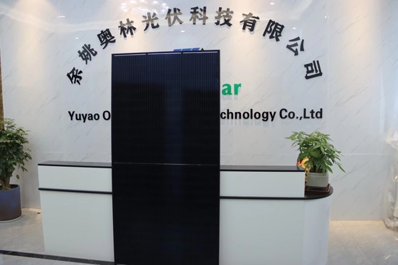 comprar Todo el mono panel solar 182m m 445W 450W 455W 460W de la media célula negra online manufacture