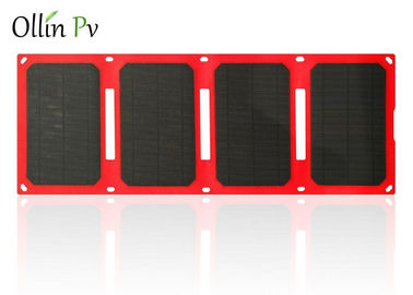 comprar Fácil lleve el dispositivo de carga fotovoltaico móvil rojo del cargador del doblez solar del bolso 4 online manufacture