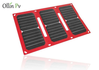 comprar Dispositivo de carga fotovoltaico móvil solar portátil del color rojo del doblez del bolso 4 del cargador online manufacture