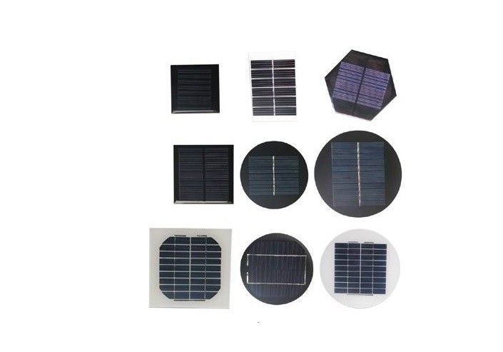 células solares policristalinas monocristalinas redondas del panel solar de 1w 2w