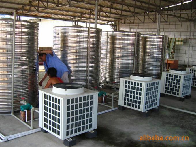 Sistema comercial de la calefacción por agua del panel solar 5000l combinado con el híbrido de la pompa de calor 2