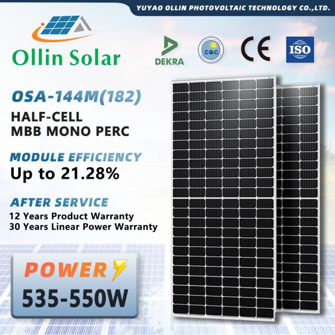El panel solar monocristalino 182m m 10bb 545W 550W 560W de la media célula casera 0