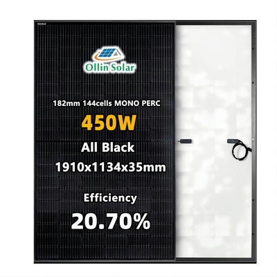 el panel solar Kit For Homes de la mono célula del panel solar de 445W 450W 455W 460W media