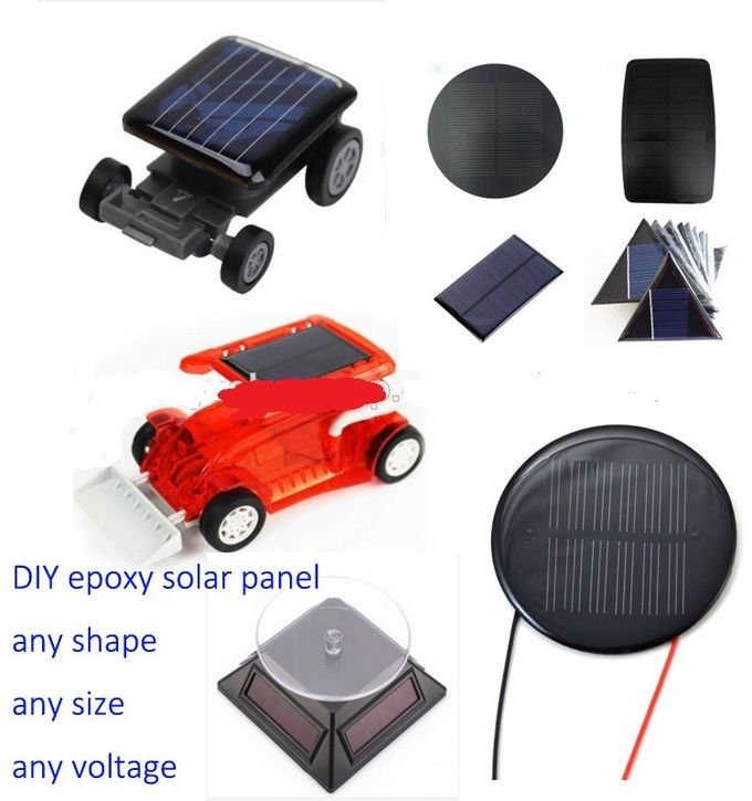 El cuadrado del hexágono del triángulo forma el panel solar 1w 3W 5w de la resina de epóxido 5v 1